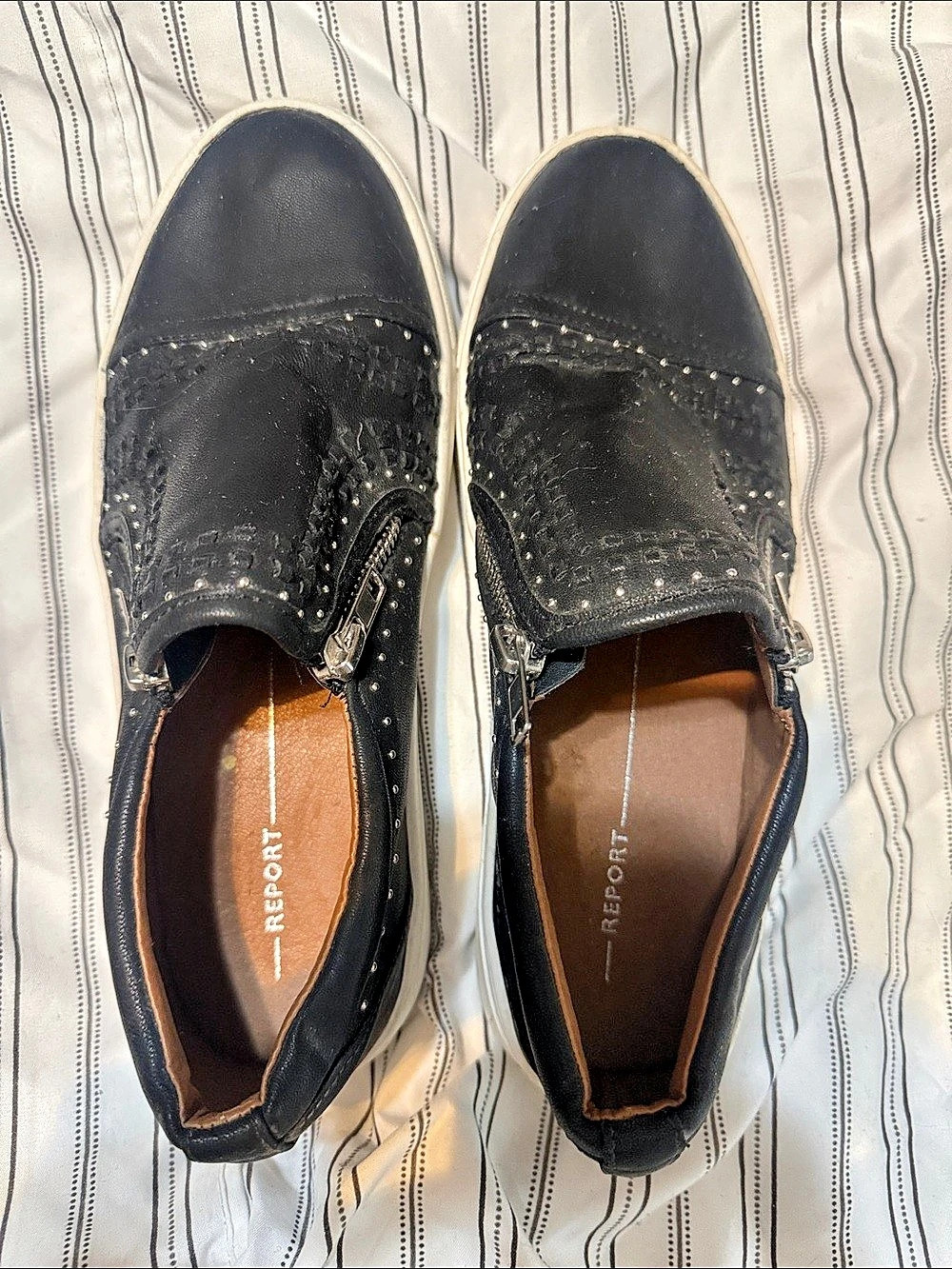 Report Black Slip-On Sneakers